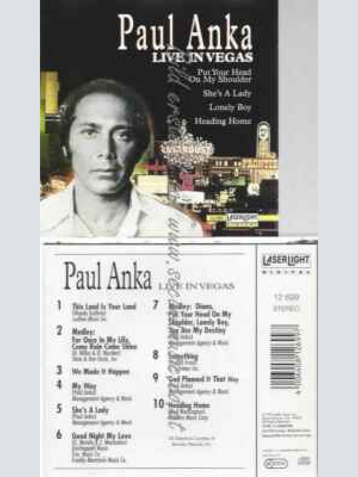 CD--PAUL ANKA--PAUL ANKA-LIVE IN VEGAS