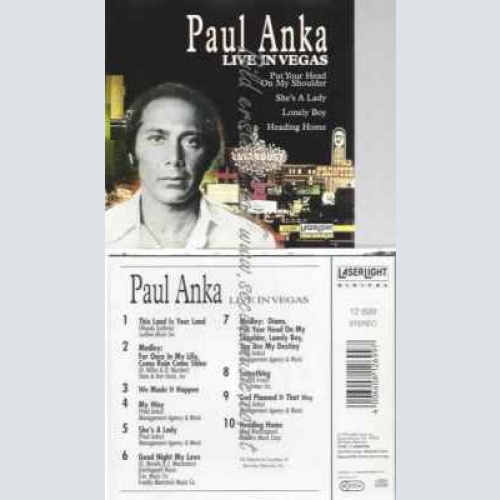 CD--PAUL ANKA--PAUL ANKA-LIVE IN VEGAS