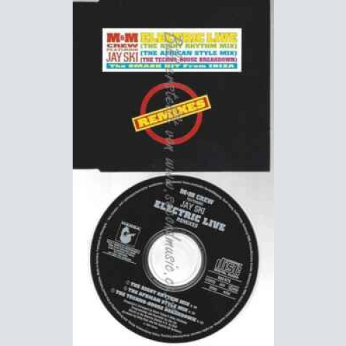 CD--M & M CREW--ELECTRIC LIVE (REMIXES, 1990, FEAT. JAY SKI)