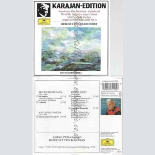 CD--HERBERT / KARAJAN,   DIE MOLDAU, LES PRELUDES, RHAPSODIE NR. 4 -