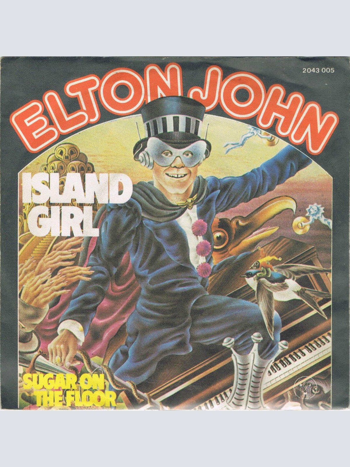 7", Single Elton John - Island Girl