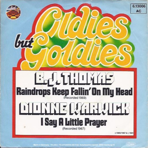 7", Single B.J. Thomas / Dionne Warwick - Raindrops Keep Fallin' On My Head /...