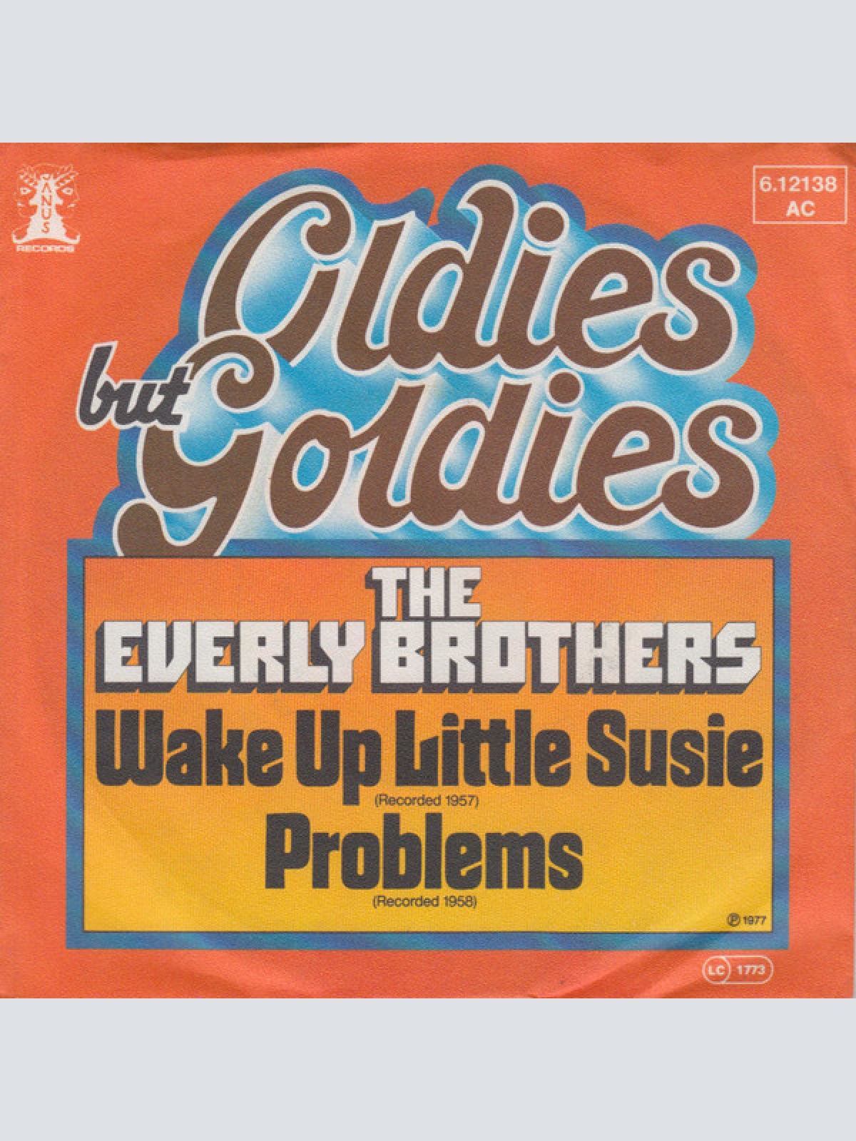 7", Single The Everly Brothers* - Wake Up Little Susie / Problems