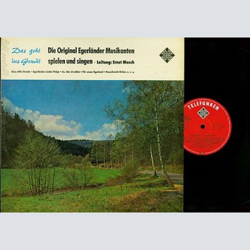LP--EGERLÄNDER MUSIKANTEN SPIELEN UND SINGEN--ERNST MOSCH-
