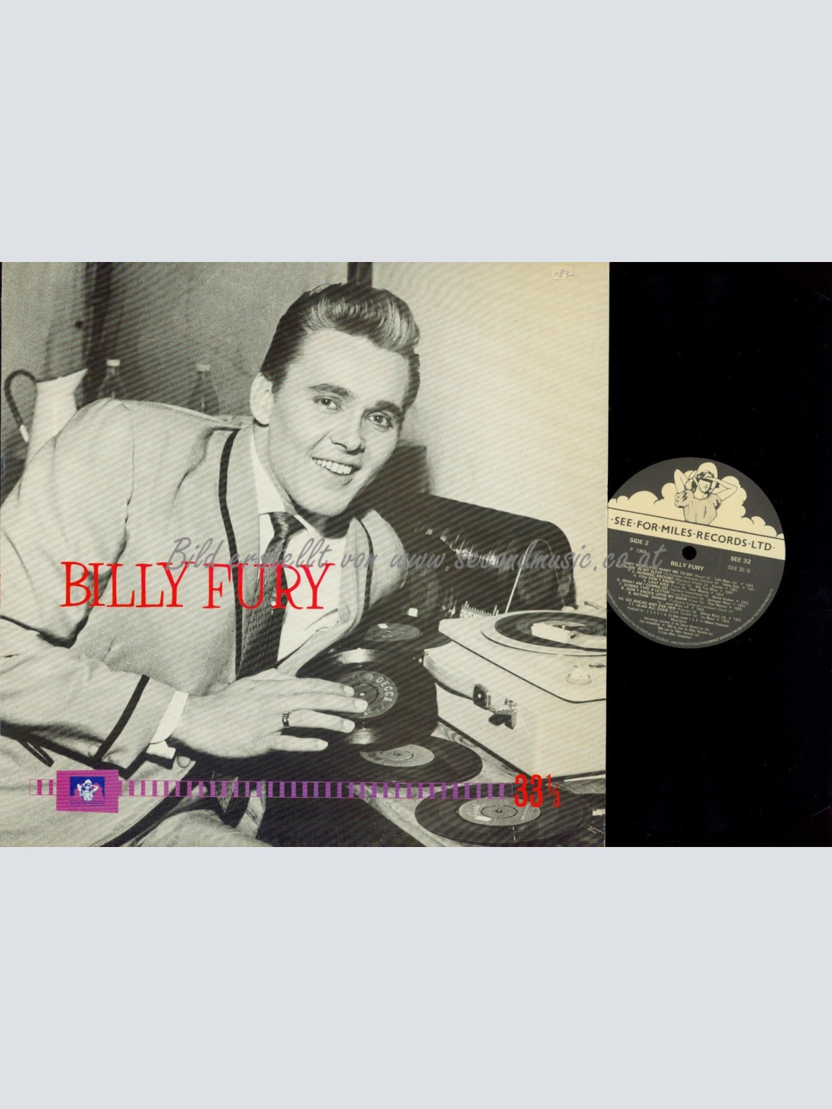 LP--BILLY FURY // SAME // SFM RECORDS LTD