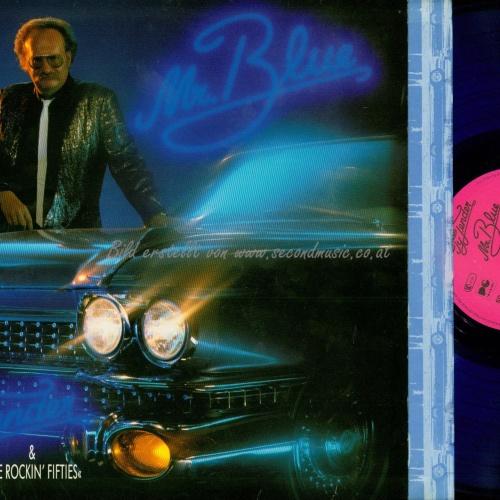 LP--TY TENDER MR BLUE & THE ROCKIN FIFTIES // OIS // BLUE WAX