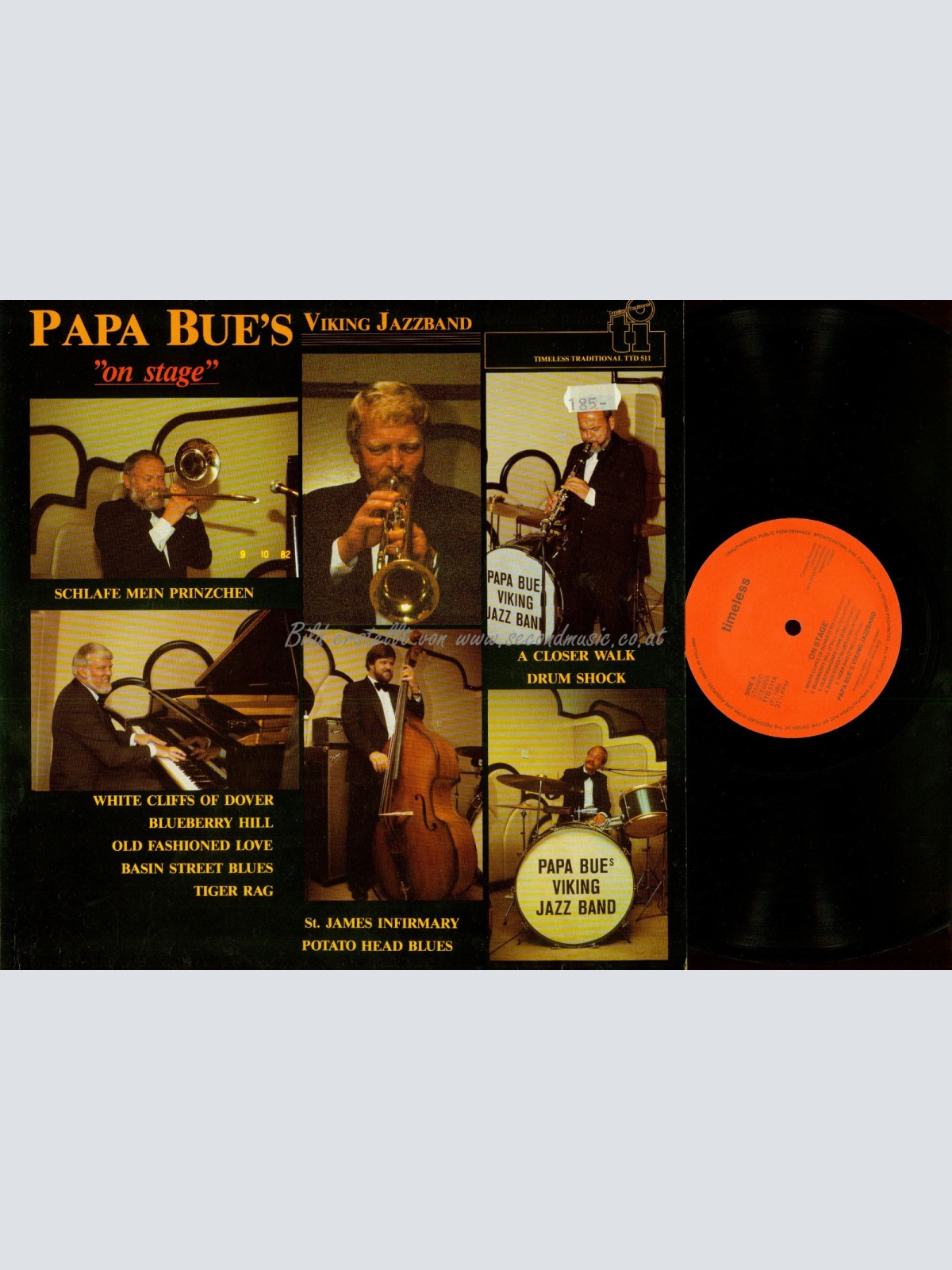 LP--PAPA BUES VIKING JAZZ BAND ON STAGE