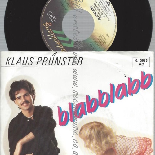 7"  Klaus Prünster  Blabblabb  // TELDEC PROMO COVER