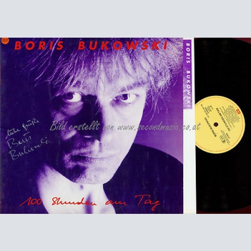 LP--BORIS BUKOWSKI --100 STUNDEN AM TAG  // MIT AUTOGRAMM