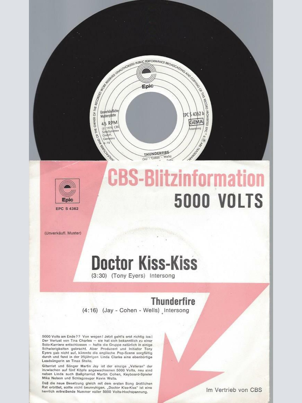 7"   5000 Volts  Doctor Kiss-Kiss  // Promo