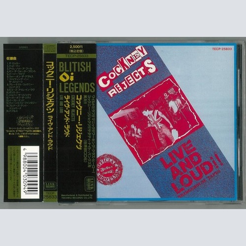 CD, Album, RE Cockney Rejects - Live And Loud!!