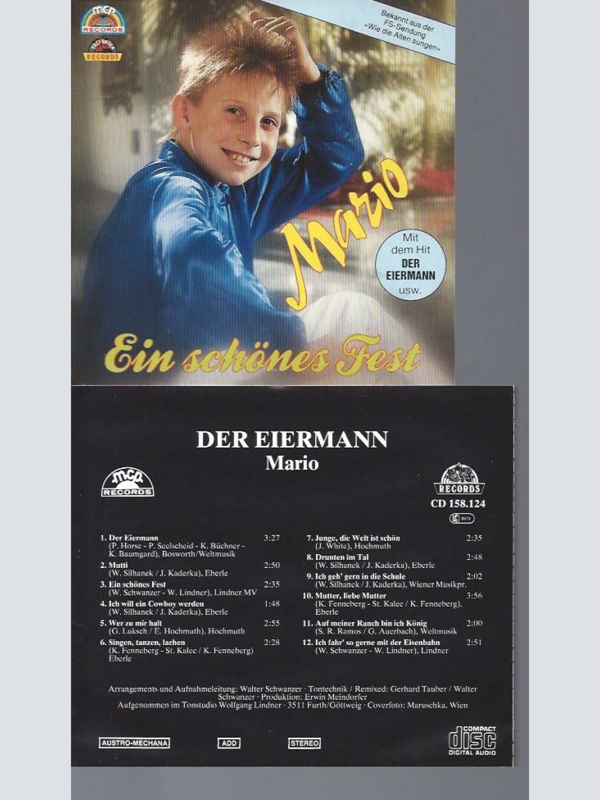 CD-  Mario Der Eiermann- Ein schönes Fest
