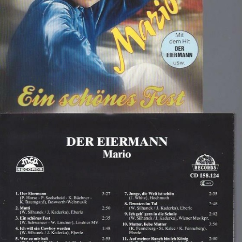 CD-  Mario Der Eiermann- Ein schönes Fest