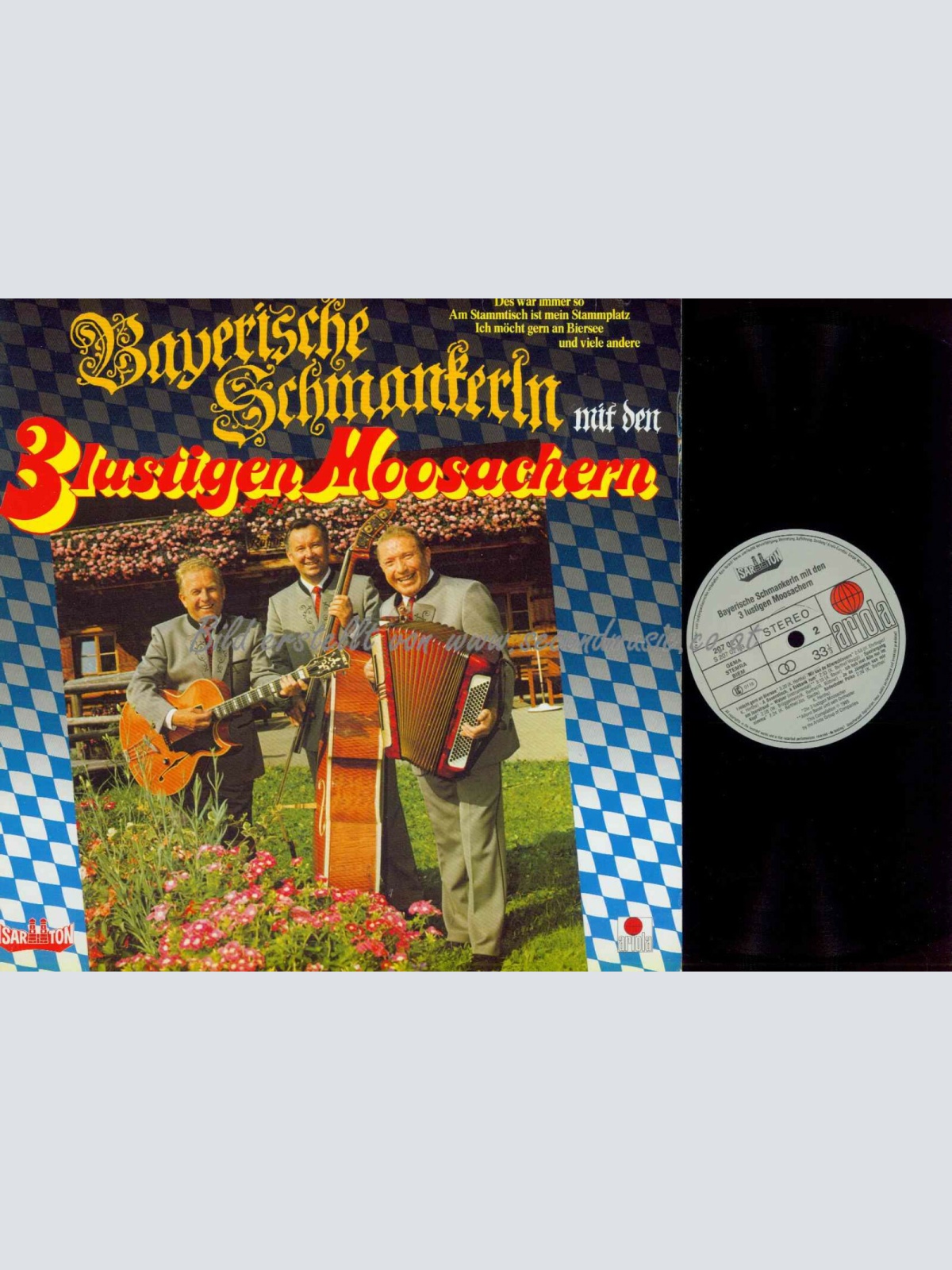 LP-- Bayrische Schmankerln mit den 3 lustigen Moosachern /   NM