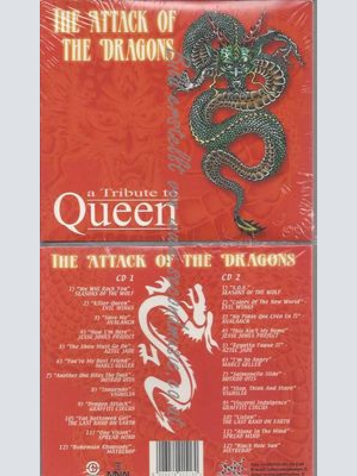 CD--VARIOUS--THE ATTACK OF THE DRAGONS - A TRIBUTE TO QUEEN | DOPPEL-CD
