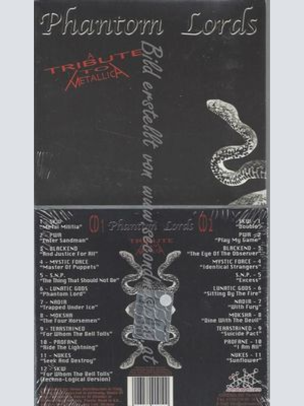 CD--VARIOUS--PHANTOM LORDS | DOPPEL-CD / A TRIBUTE TO METALLICA