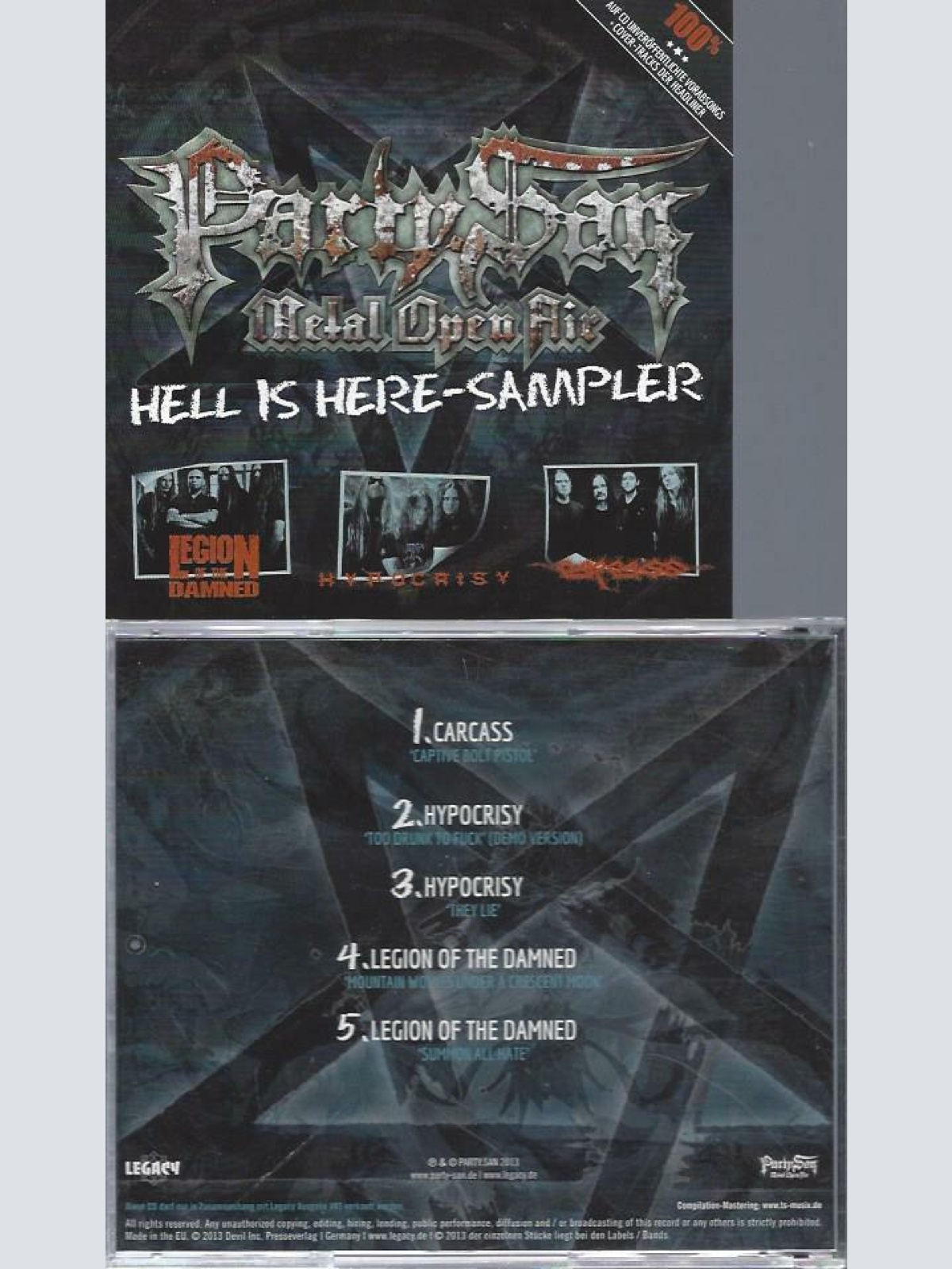CD--PARTY SAN HELL IS HERE SAMPLER