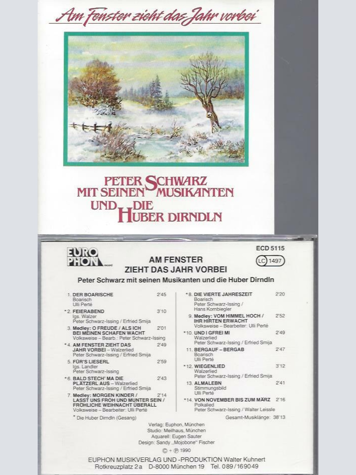 CD- Peter Schwarz mit seinen  Musikanten und die Huber Dirndln Am Fenster