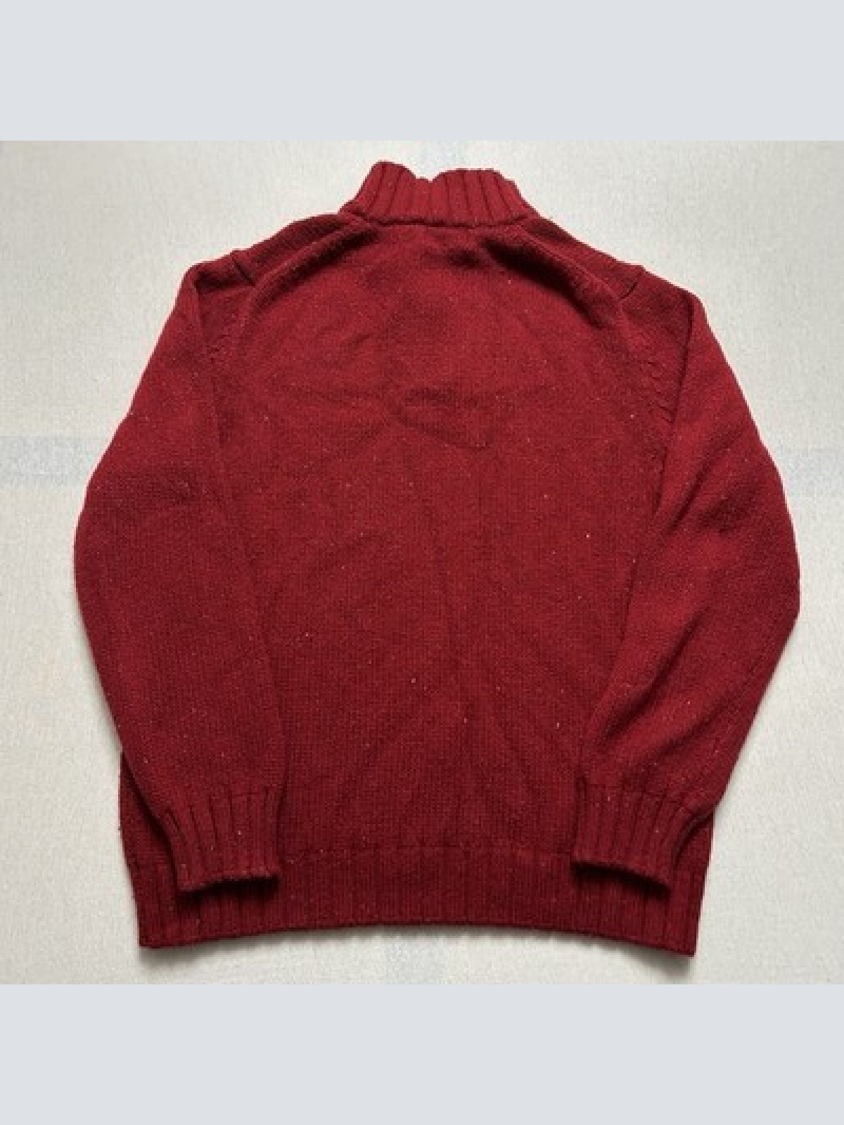 Nautica Vintage Y2K Pullover mit Wolle Rot Herren Größe L Maße siehe Fotos