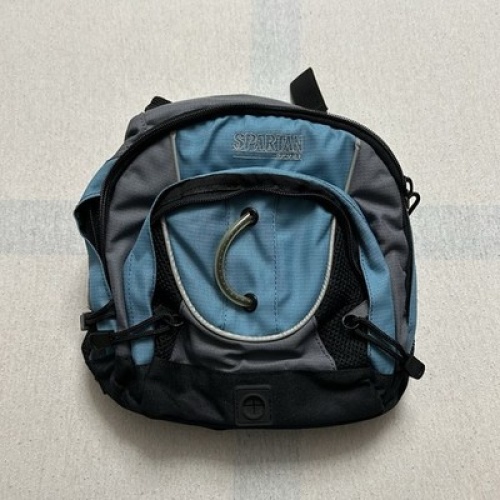 Spartan Sport Hüfttasche Wandern Walking Outdoor 23cm Blau Grau Verstellbar