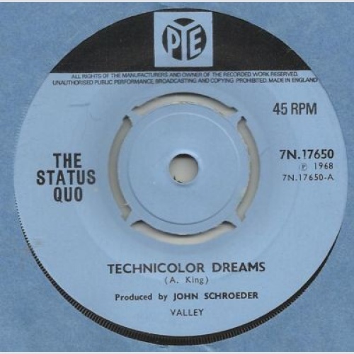 The Status Quo* - Technicolor Dreams (7", Single, Mono, Wit)