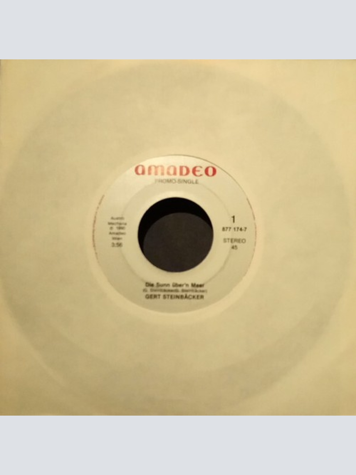 Steinbäcker* - Die Sunn Über'n Meer (7", Single, Promo)