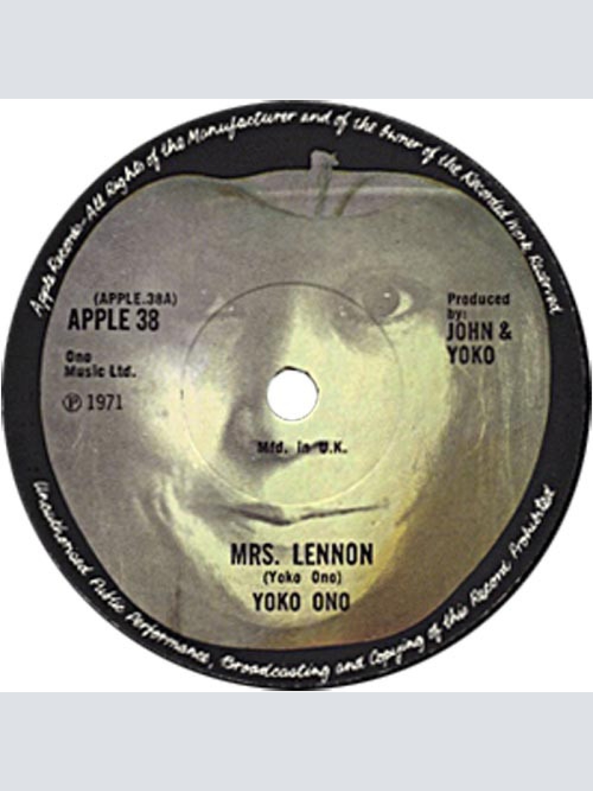 Yoko Ono - Mrs. Lennon (7", Single)