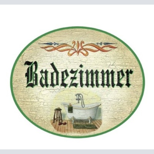 K&k nostalgie holzschild badezimmer