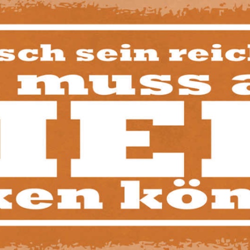 Schild Nur Hübsch Sein Reicht Nicht Man Muss Auch Bier Trinken Können 27x10