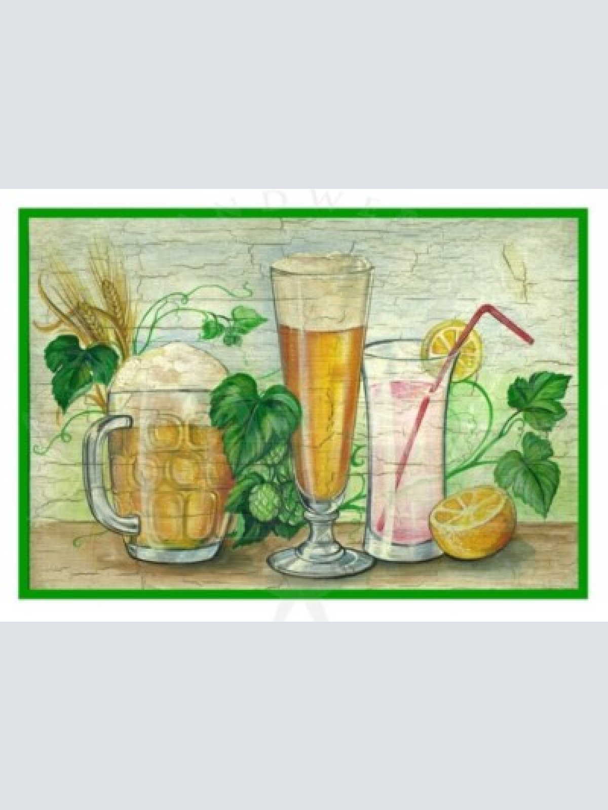 Kuk nostalgie holzschild bier und drinks