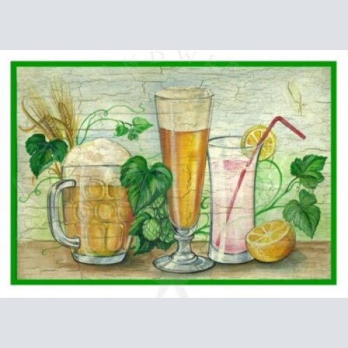 Kuk nostalgie holzschild bier und drinks