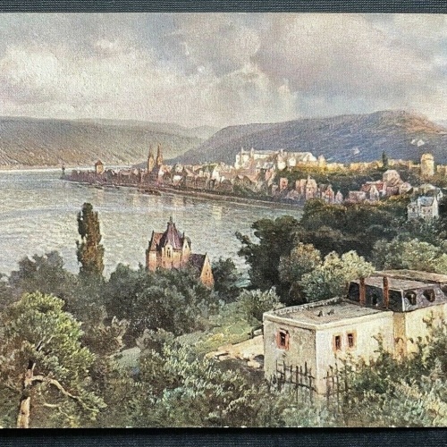 Boppard Stadt Rhein Fluss Kirche Gebäude Rheinland-Pfalz Deutschland 410132 TH C