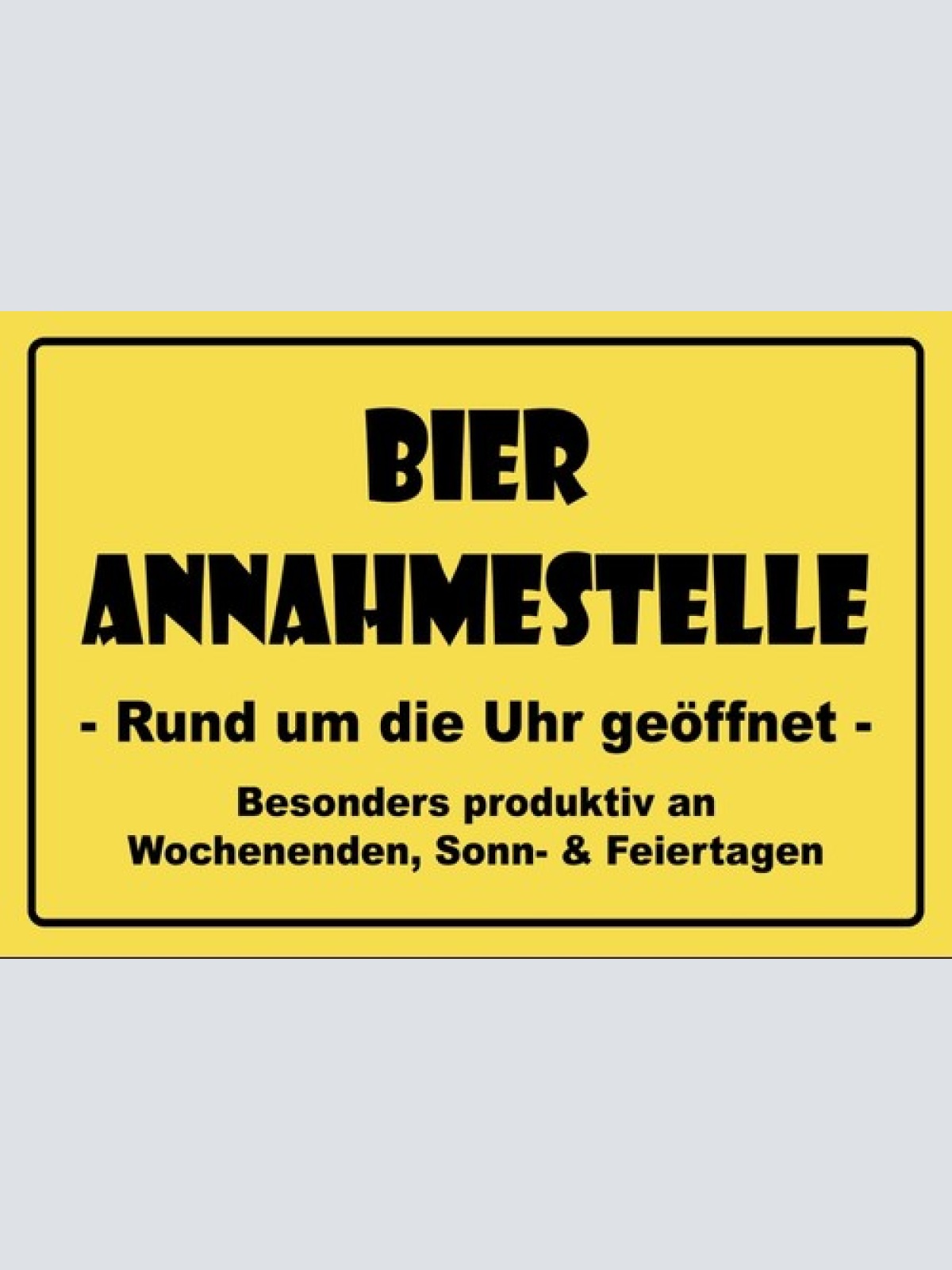Schild Bier Annahmestelle Bar Pub Gastro 12x18 / 20x30 / 30x40 Blech od. Holz