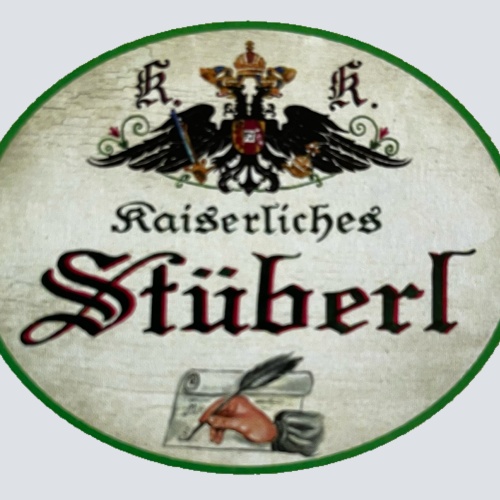 Kuk Nostalgie Holzschild Kaiserliches Stüberl Stube Arbeitszimmer Raum Schild