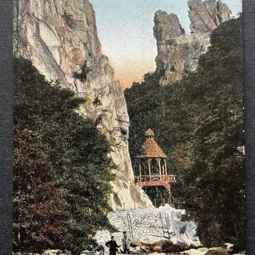 Bodetal Kronentempel Schlucht Felsen Harz Sachsen-Anhalt Deutschland 410148 TH C