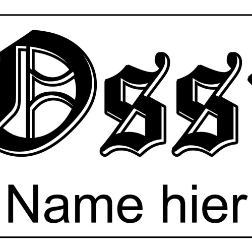 Schild Ossi Name DDR Ost Deutschland Osten 12x18 / 20x30 / 30x40 Blech od. Holz