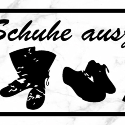Schild Bitte Schuhe Ausziehen Schuh Stiefel Wohnung Haus 27 x 10 Blech od. Holz