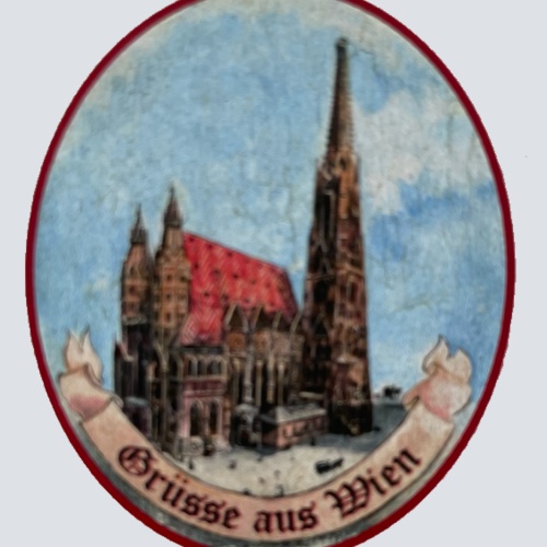 Nostalgie Holzschild Grüße Aus Wien Stephansdom Österreich Schild