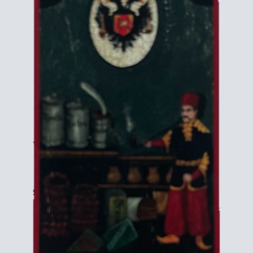 Nostalgie Holzschild Kuk Tabak Stempelverschleiß Trafik Kiosk Zigaretten Schild