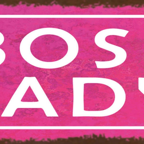 Schild Boss Lady Frau Dame Chefin Anführerin Leiterin 27x10 Blech od.Holz