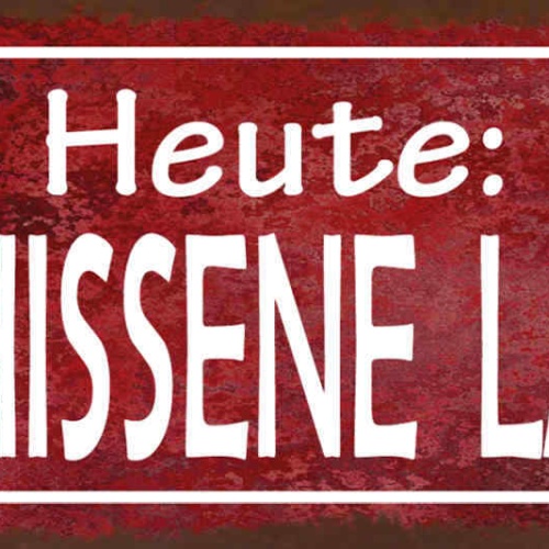 Schild Heute Beschissene Laune Grantig Schlecht Gelaunt 27x10 Blech od.Holz