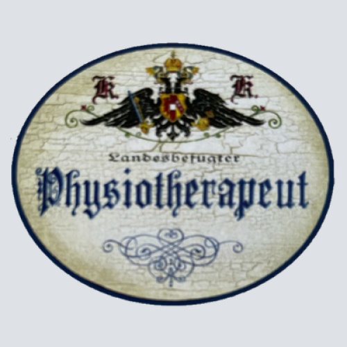 KuK Nostalgie Holzschild Landesbefugter Physiotherapeut Physiotherapie Schild