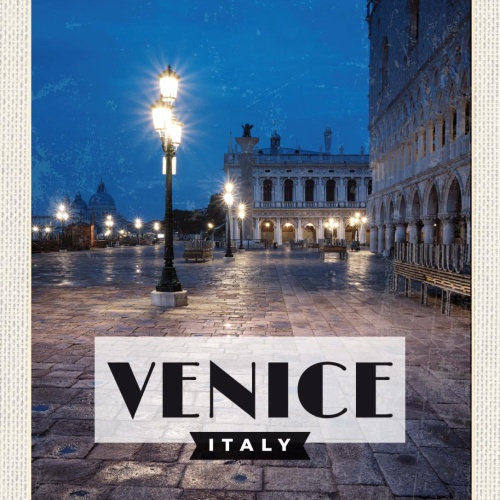 Schild Venice Italy Venedig Italien Dogenpalast 12x18 20x30 30x40 Blech/Holz