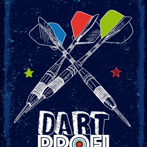 Schild Dart Profi Darten Spiel Scheibe Pfeil Hobby 12x18 20x30 30x40 Blech/Holz
