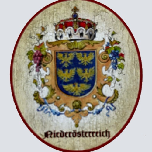 Nostalgie Holzschild Niederösterreich Wappen Bundesland Österreich Schild