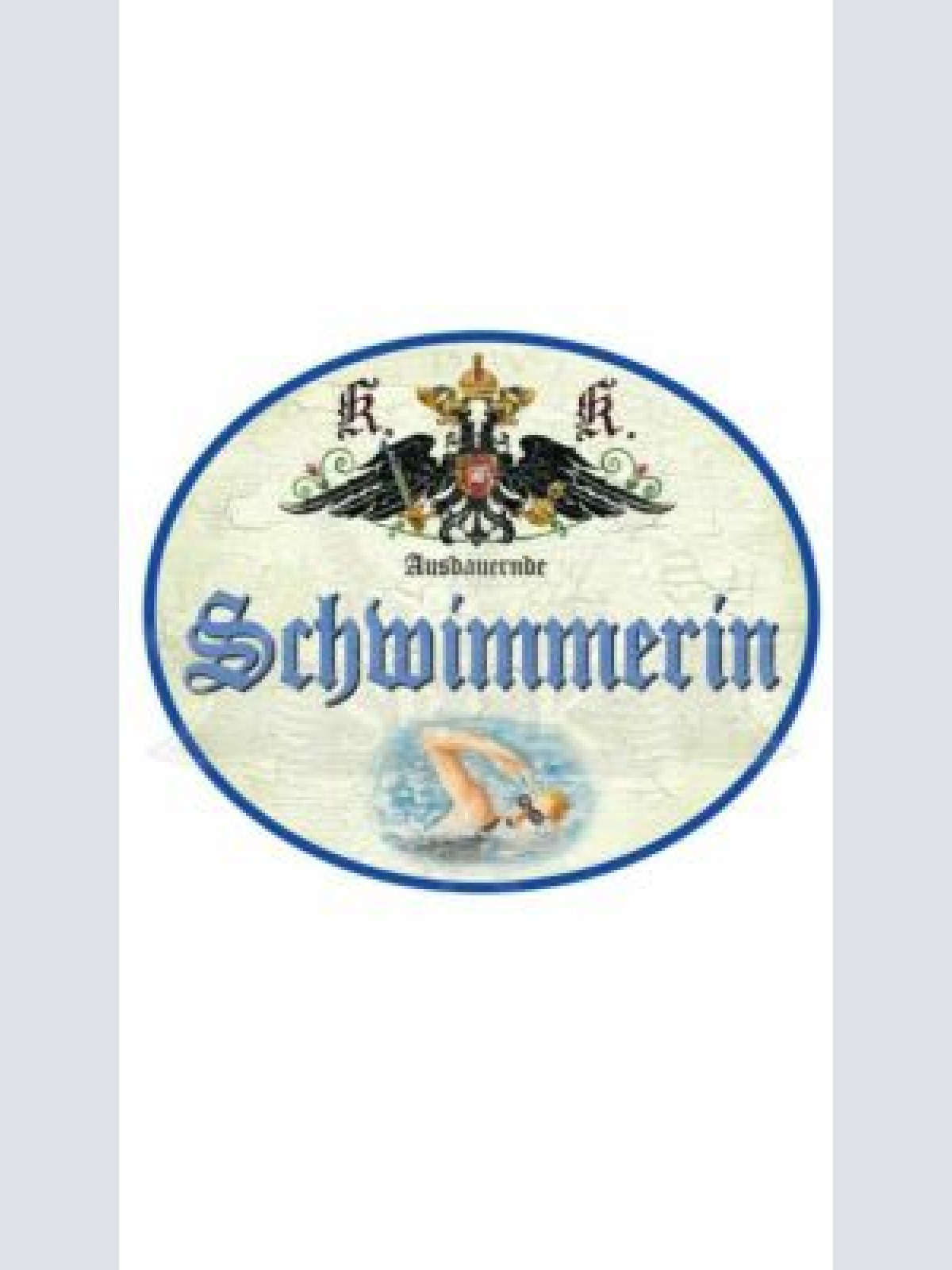 KuK Nostalgie Holzschild "SchwimmerIn"