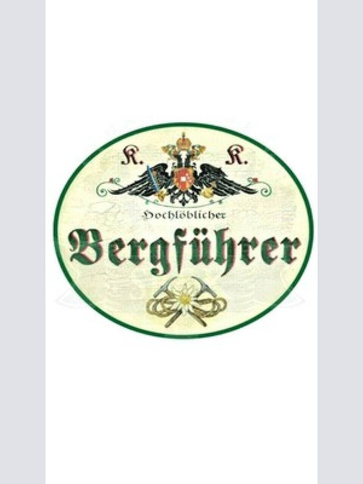 Kuk nostalgie holzschild "bergführer"