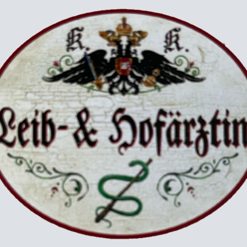 KuK Nostalgie Holzschild Leib- & Hofärztin Ärztin Frau Doktor Hausärztin Schild
