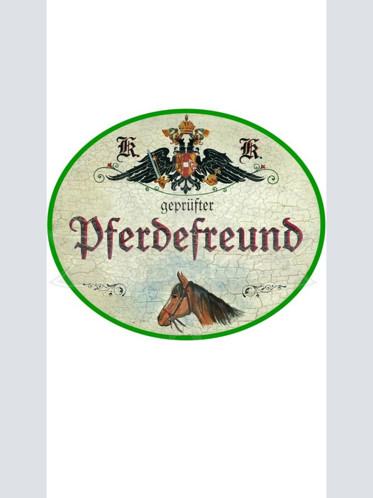 KuK Nostalgie Holzschild "Pferdefreund"