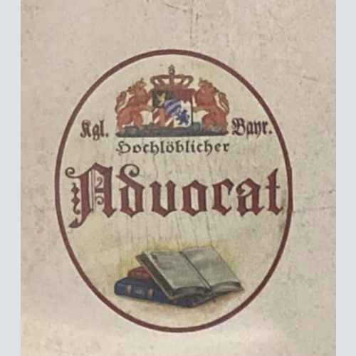 Nostalgie Holzschild Bayern Hochlöblicher Advocat
